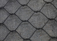Weatherproof SS316 Knotted Rope Mesh , Black Oxide Wire Cable Netting